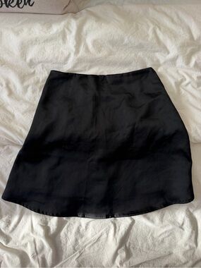 Black Women's A-Line Mini Skirt